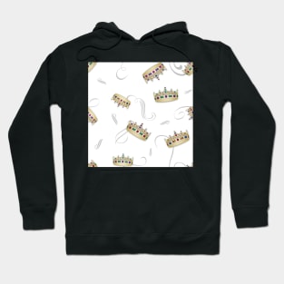 Fancy Jeweled Golden Crowns Hoodie